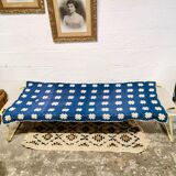 Canvas military camp bed