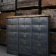 Furniture clamshell, Roneo 15 tray oak lockers