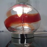 Italian Glass Floor Lamp, 1970s