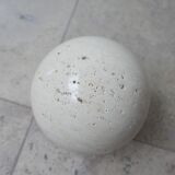 Italian Mid-Century Travertine Geometric Coffee Table attributed to Massimo and Lella Vignelli