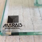 Marais International side table and light lamp