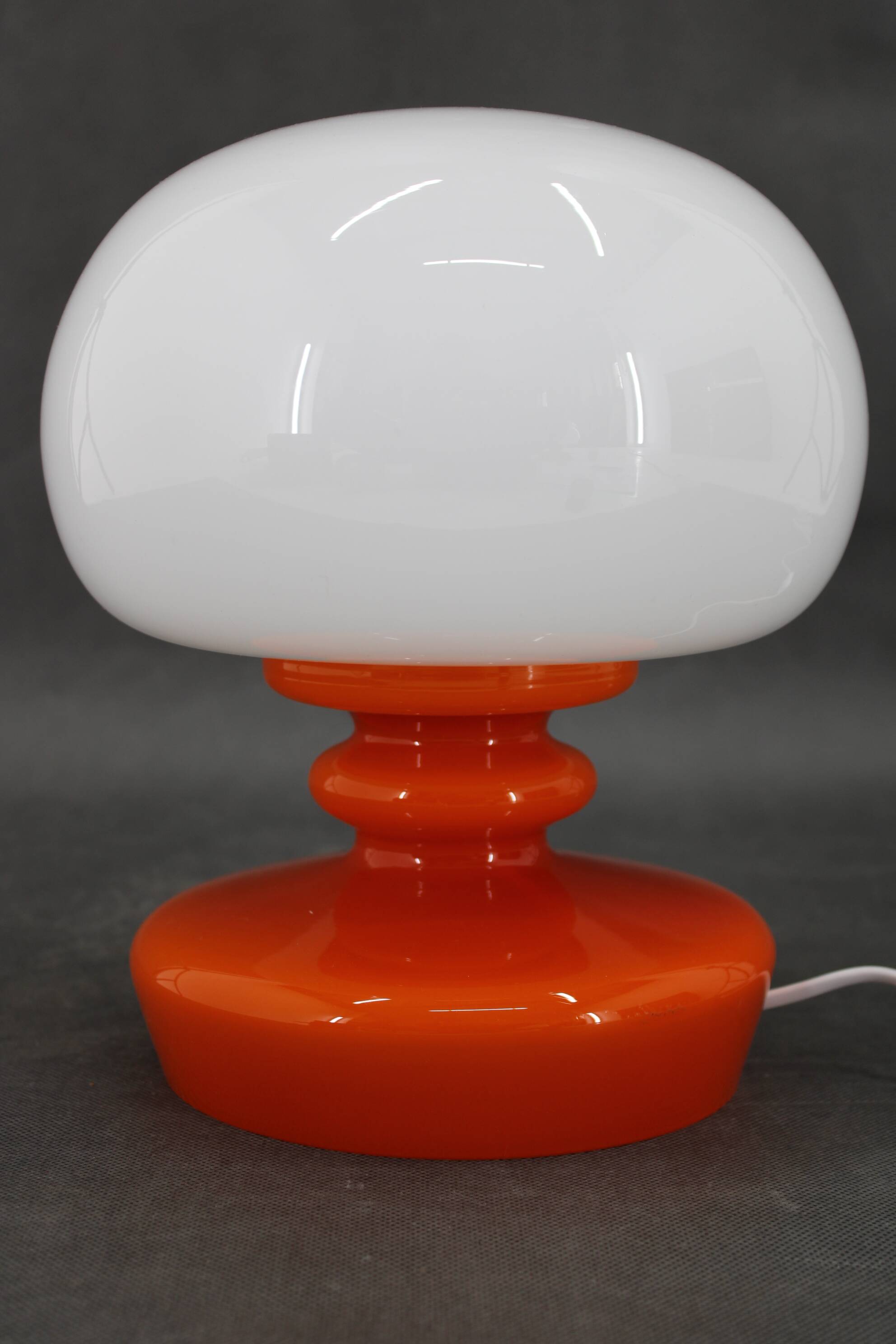 1970s Stepan Tabery Opaline Glass  Table Lamp, Czechoslovakia