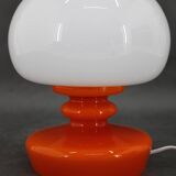 Lampe de table en verre opalin Stepan Tabery des années 1970, Tchécoslovaquie
