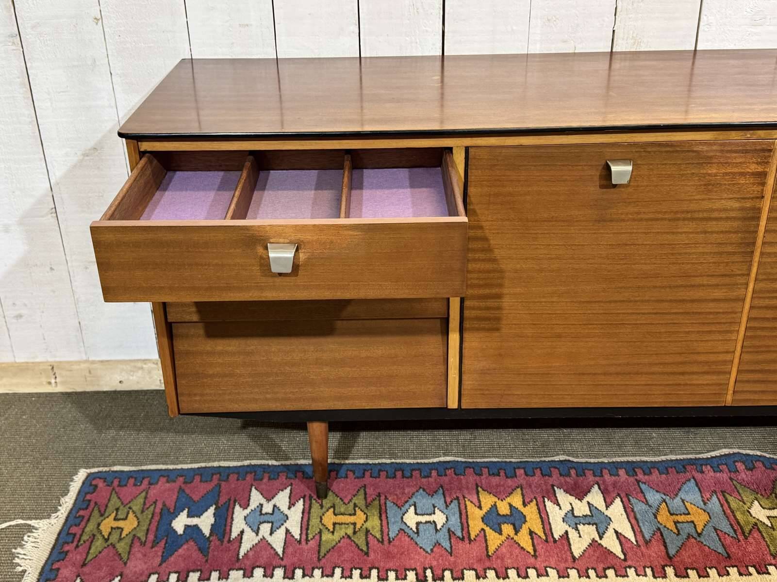 1970s English enfilade in mahogany
