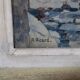 René Ricard : Aquarelle figurative représentant une vue architecturale