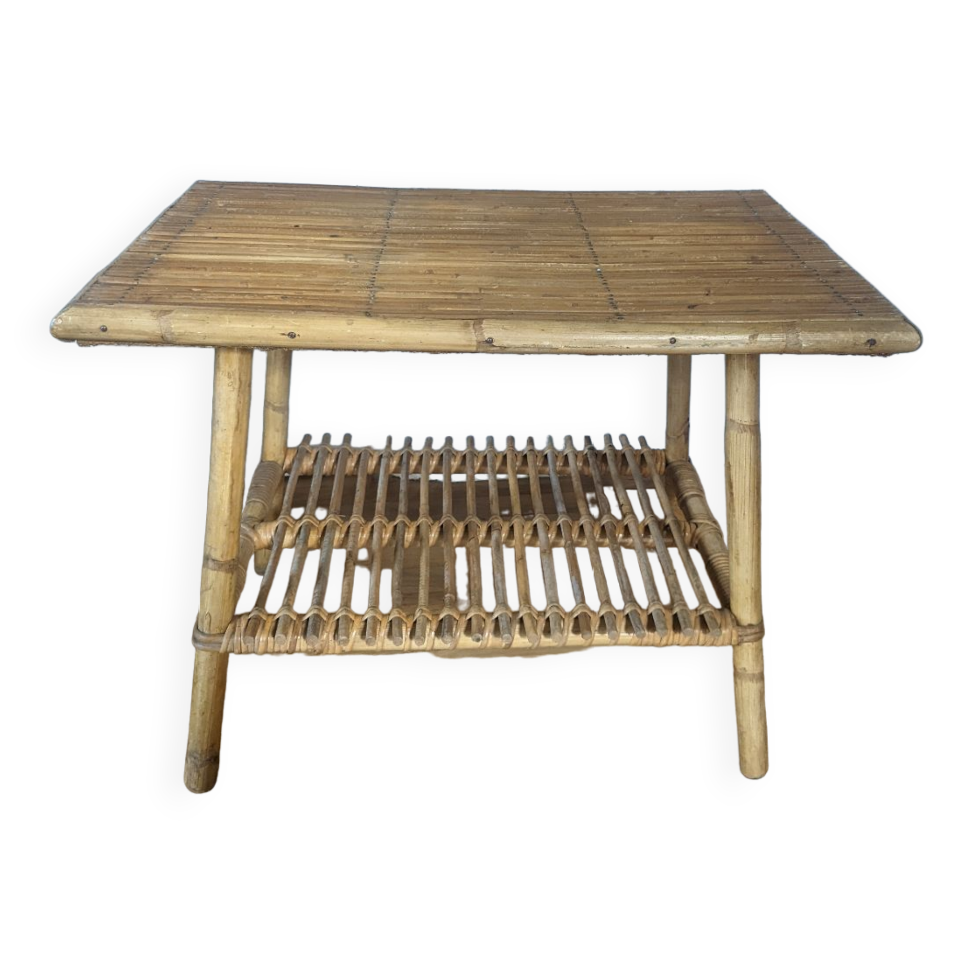 Rattan coffee table