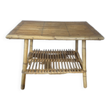 Table basse en rotin