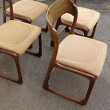 Baumann sled chairs set