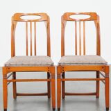 Set of 2 Art Nouveau design Schuitema dining chairs