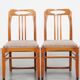 Suite de 2 chaises à repas Schuitema design Art Nouveau