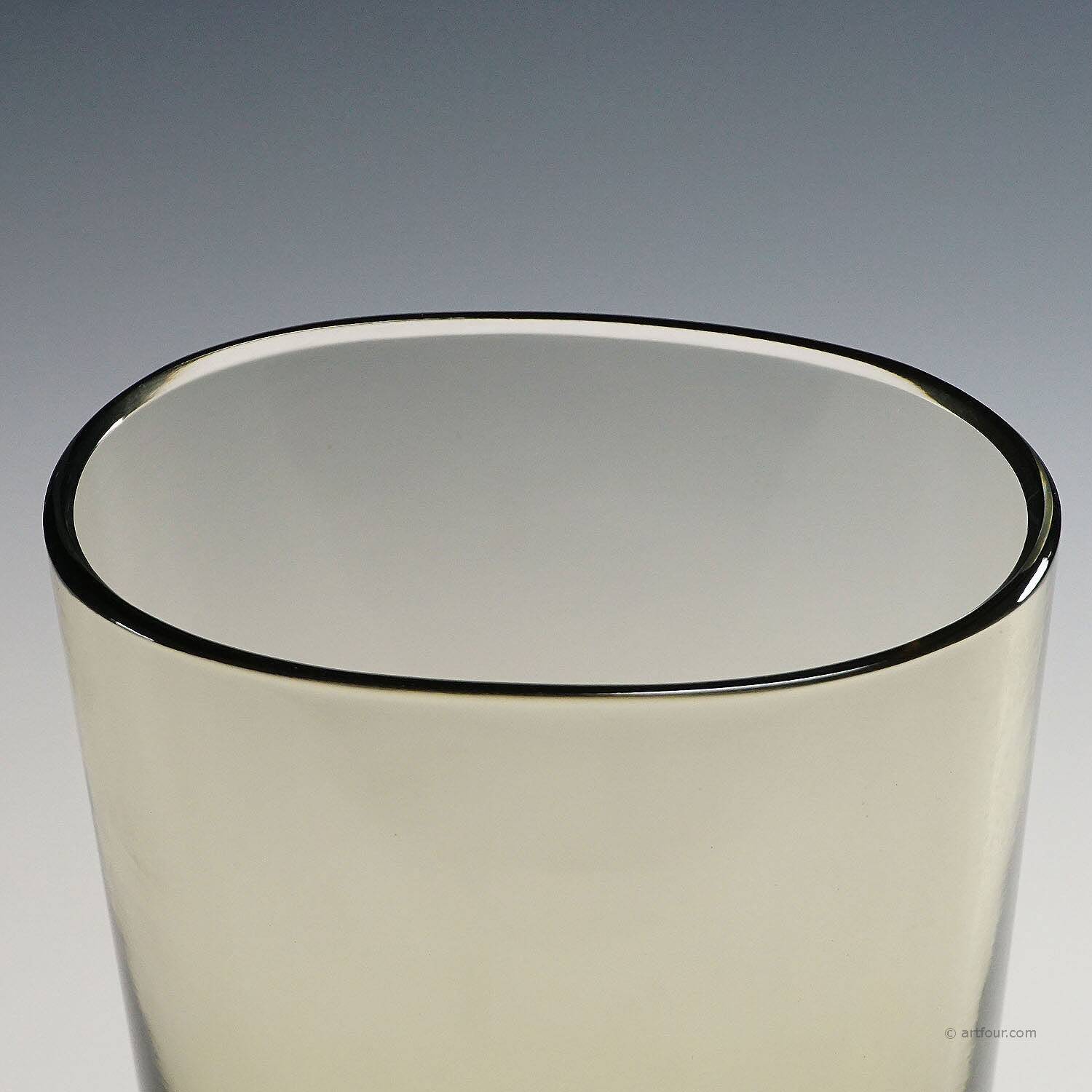 Flavio Poli for Seguso Sommerso Vase Murano circa 1960