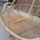 Old rattan bench