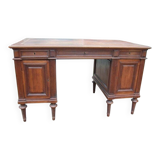 Napoleon III chest of drawers desk in walnut from the 19th century