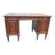Bureau à caisson Napoléon III en noyer du 19e siècle