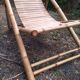Chaise longue en bambou vintage