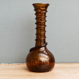 Amber blown glass vase -fiole
