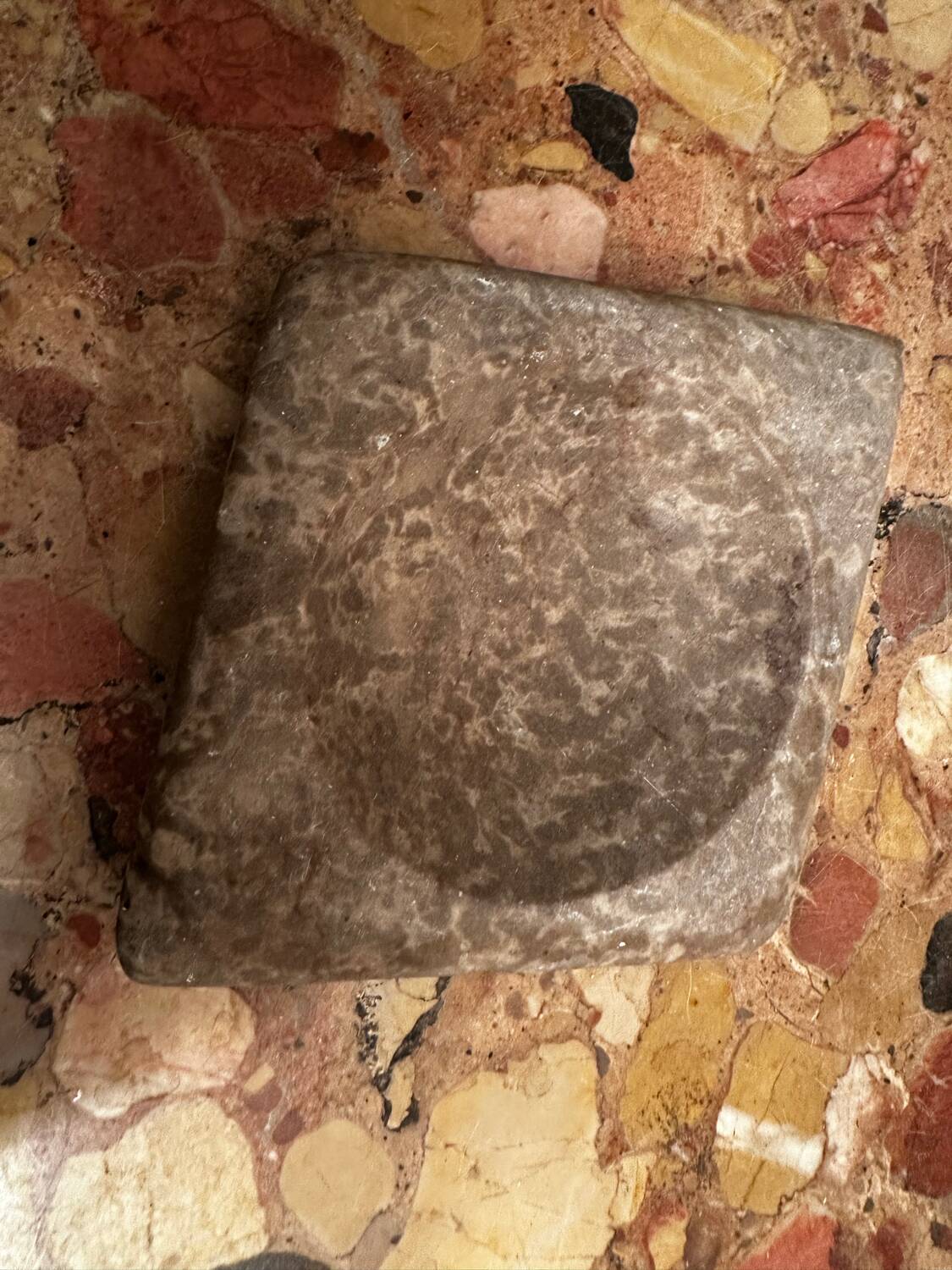 Ashtray / Tray in Diamond Shape Art Deco Period in Marble