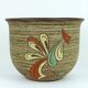 Large mid century flowerpot plant pot dümler & breiden carved dekor