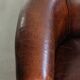 Vintage sheepskin club armchair with beautiful colours and a subtle size