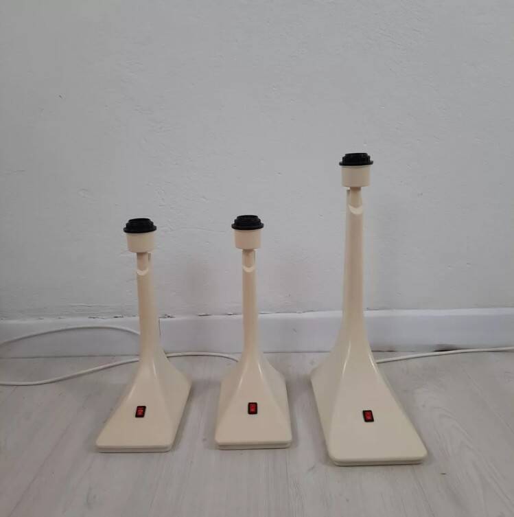 Three lamps space age flower print - 1960s