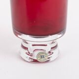 Mid-Century Reijmyre red glass vase designed by Monica Bratt, 1950’s