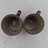 set of 2 stoneware mugs