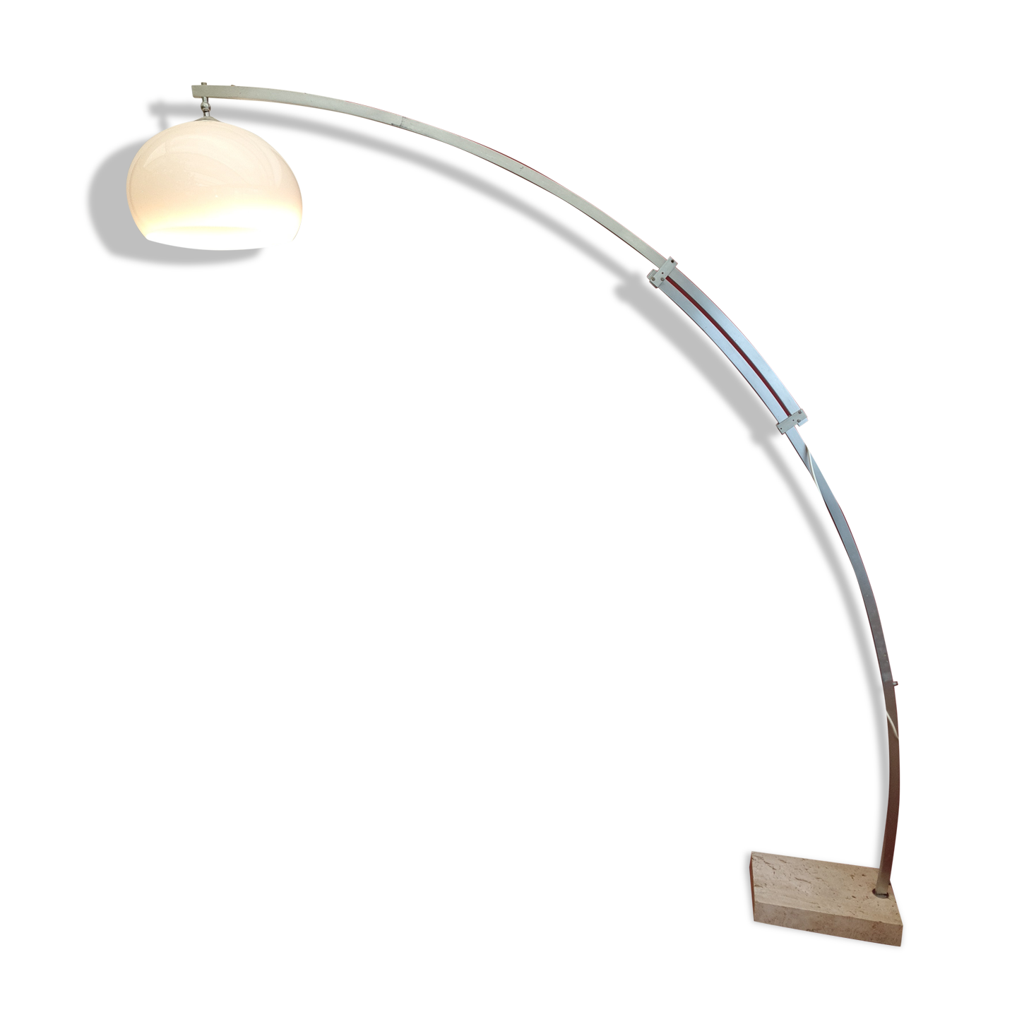 Adjustable floor lamp forming an arc of Goffredo Reggiani 70