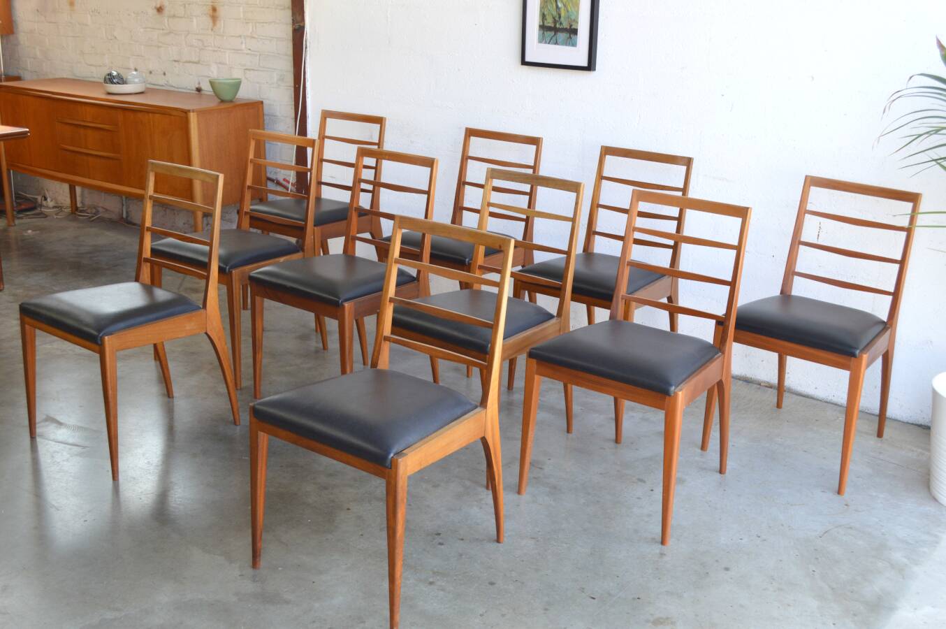 Set of 10 chairs by McIntosh