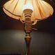 Lamp, Art Nouveau pocket, bronze noodle