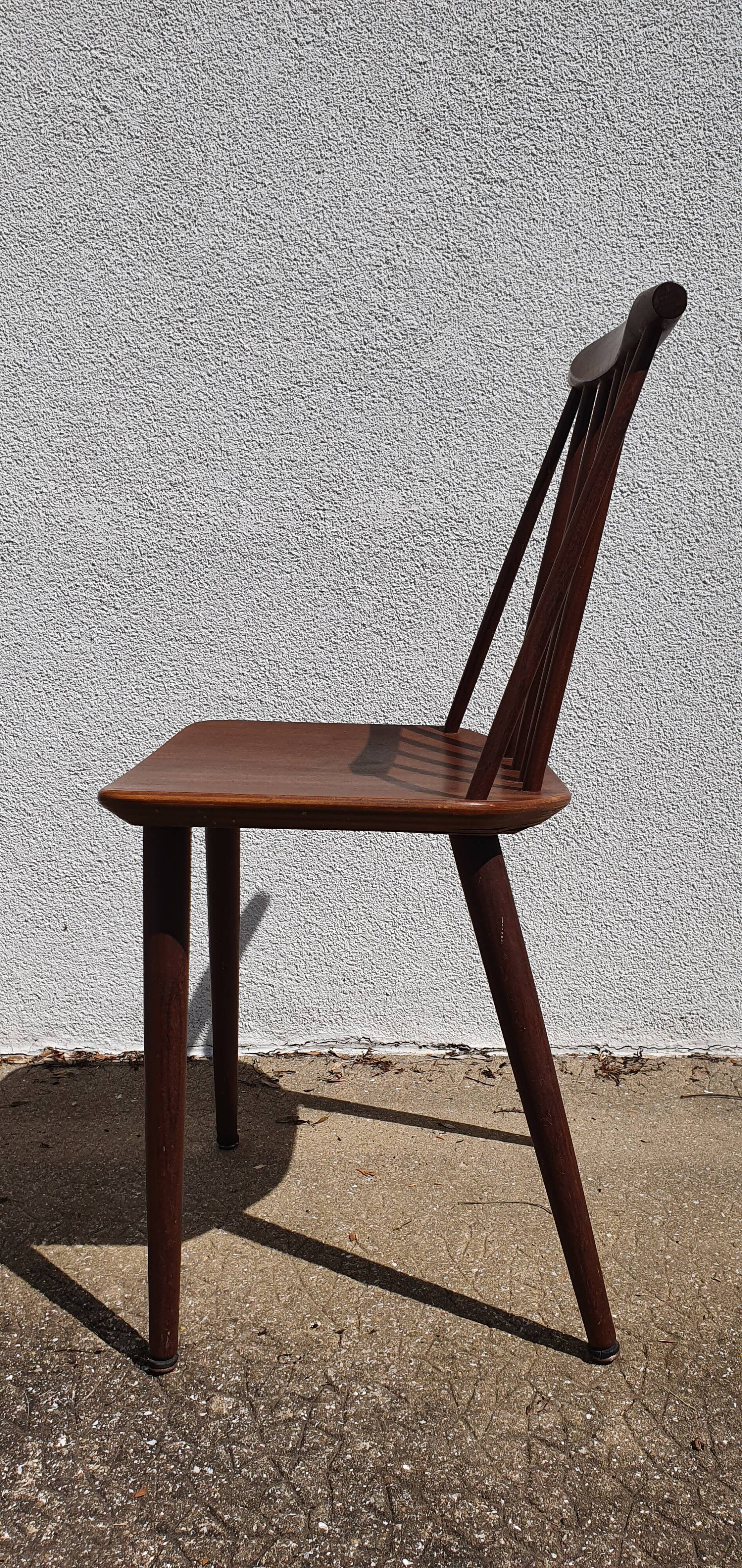 Teak chair J77 by FDB Møbelfabrik Folke Pålsson 1963