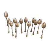 Coffret de 12 cuillères en métal argenté