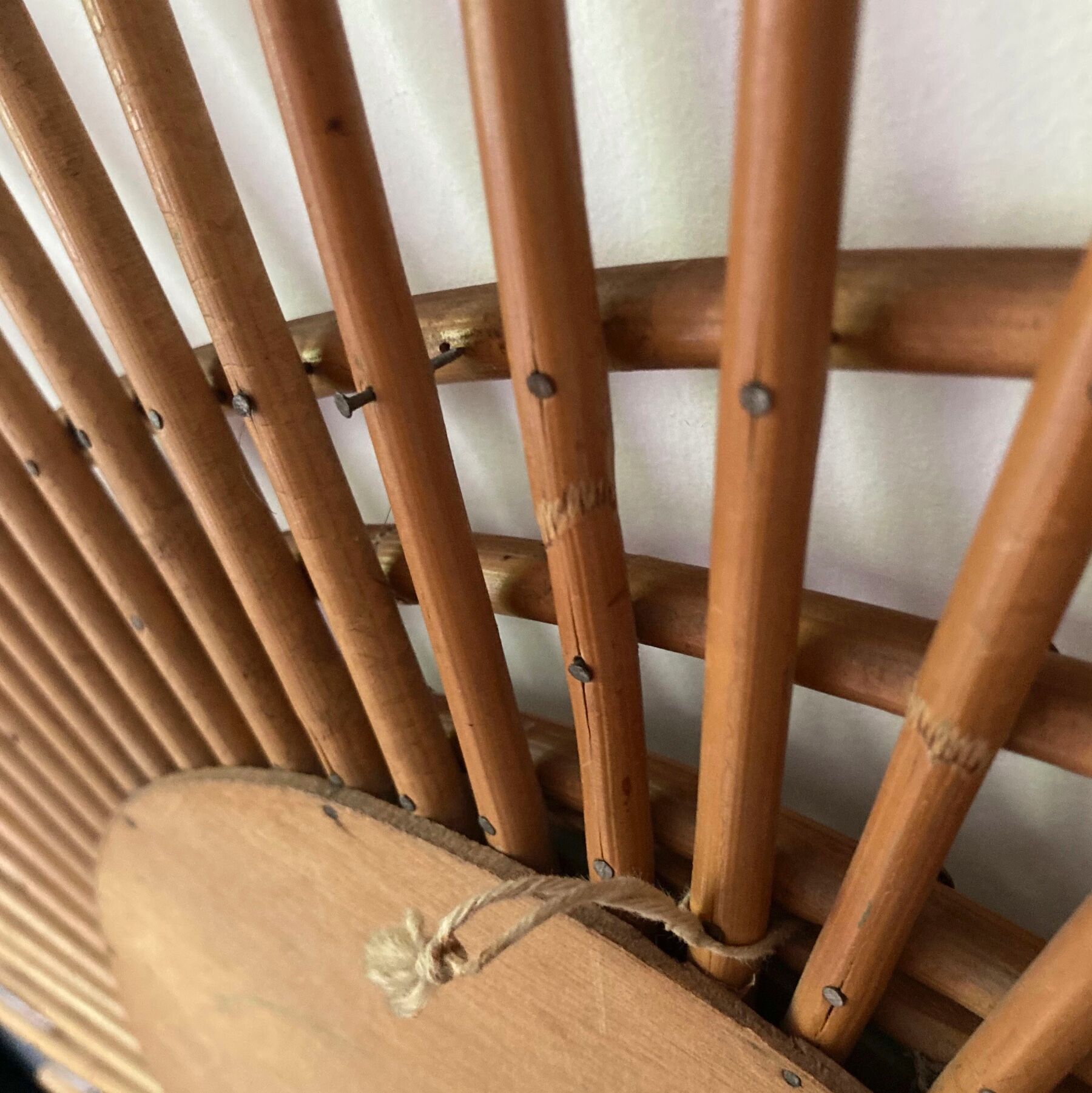 Vintage ortf rattan mirror