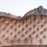 19th-century neo-Rococo antique canapé – Walnut structure