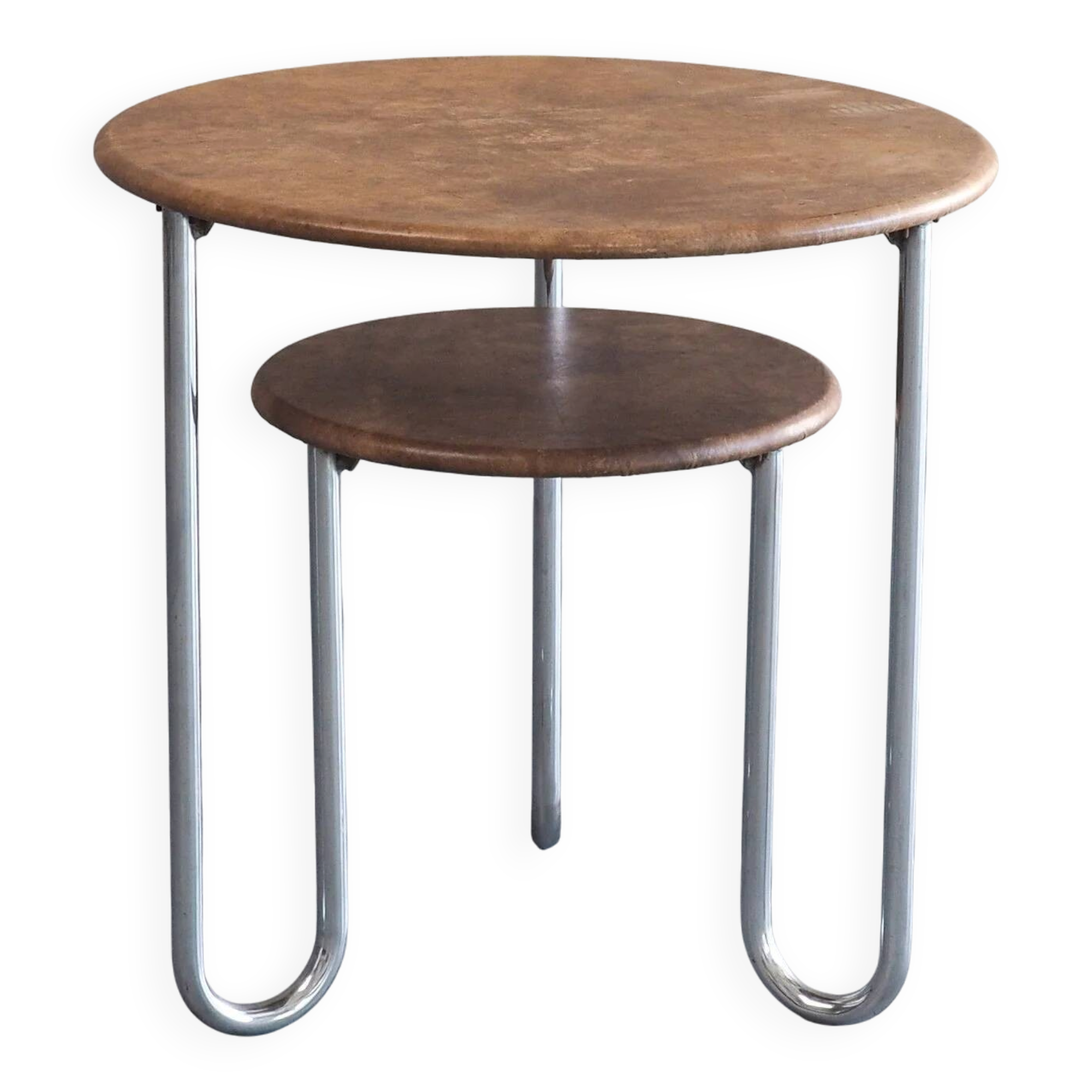 Table d'appoint à deux niveaux Bauhaus
