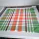 12 serviettes de table à carreaux vintage