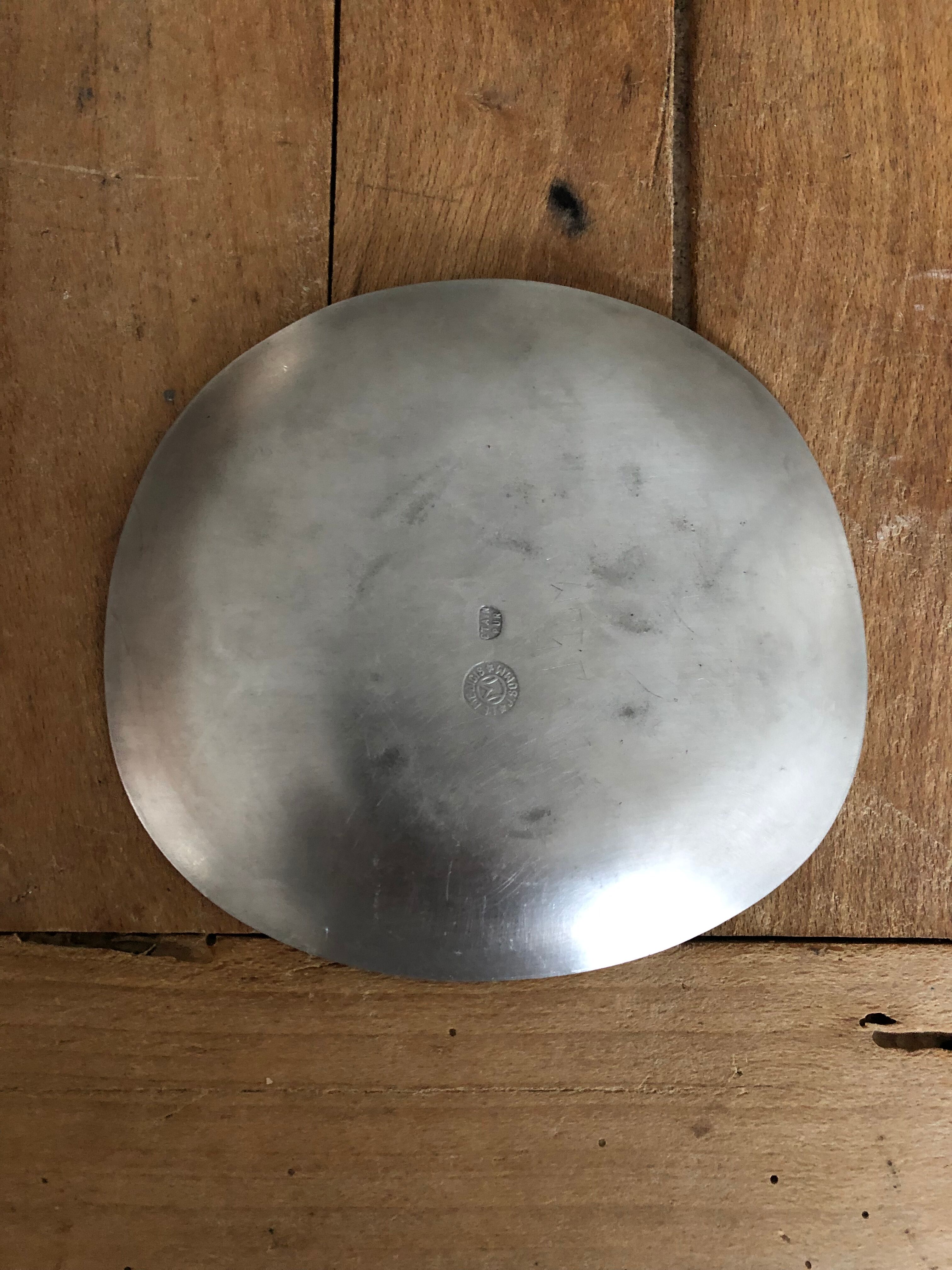 Trinket bowl free form vintage signed