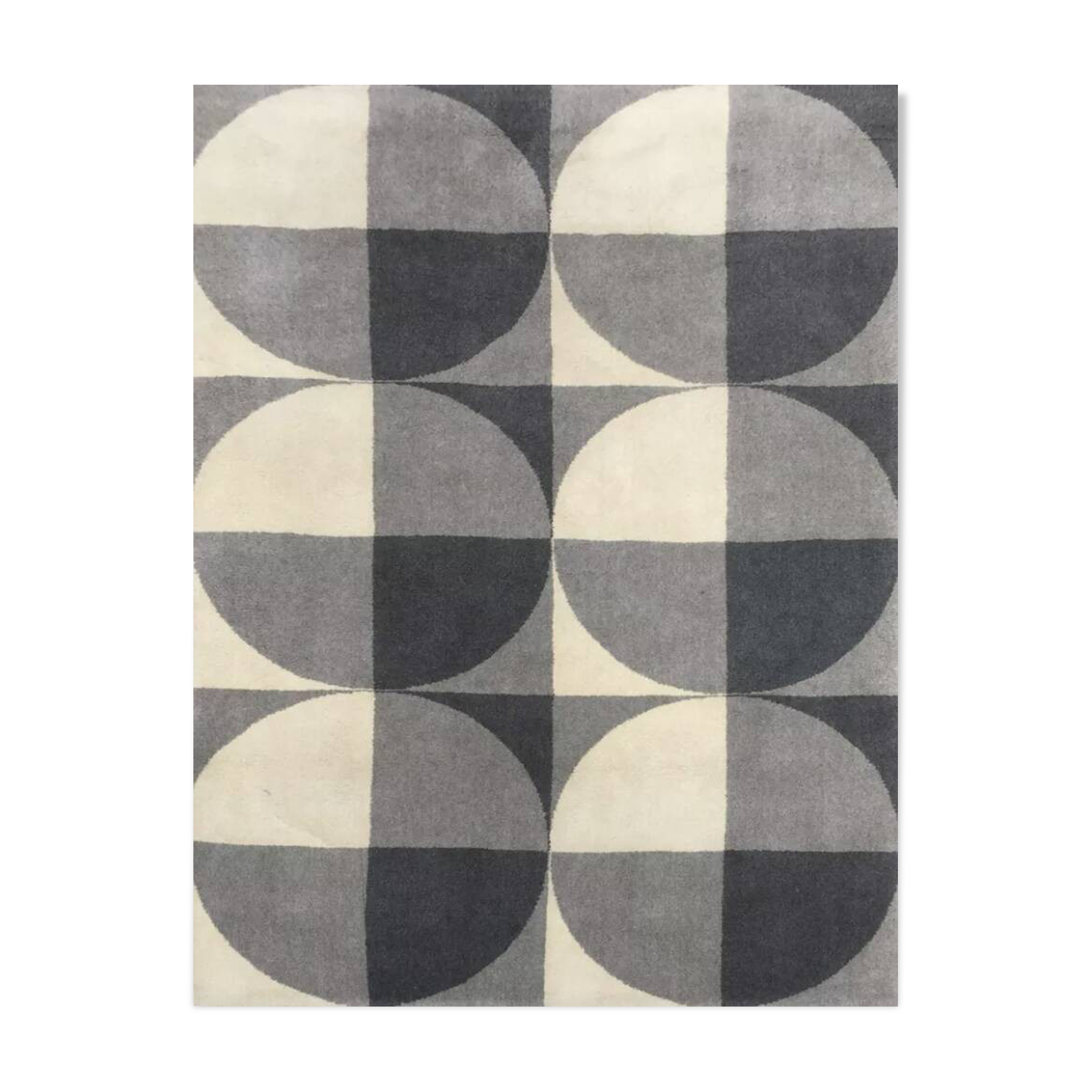 Art Deco rug made in France in 1960, in very good condition