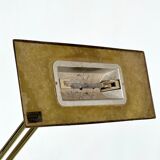 Lampadaire italien en laiton massif réglable vintage des années 70