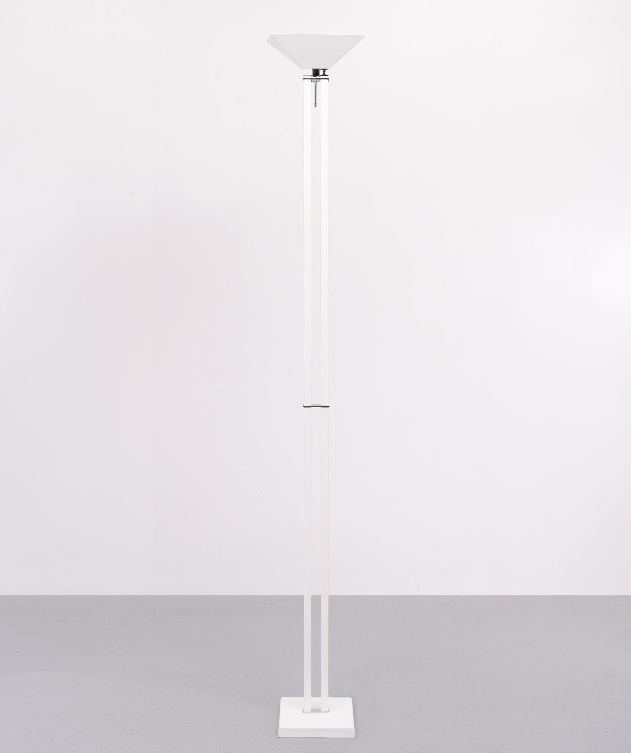 Post Modern White Floor Lamp 1980s Belgium