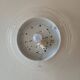 Pair of wall lights or ceiling lights in pressed glass and opaline - vintage design 80