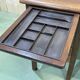 60s English flat desk in oak