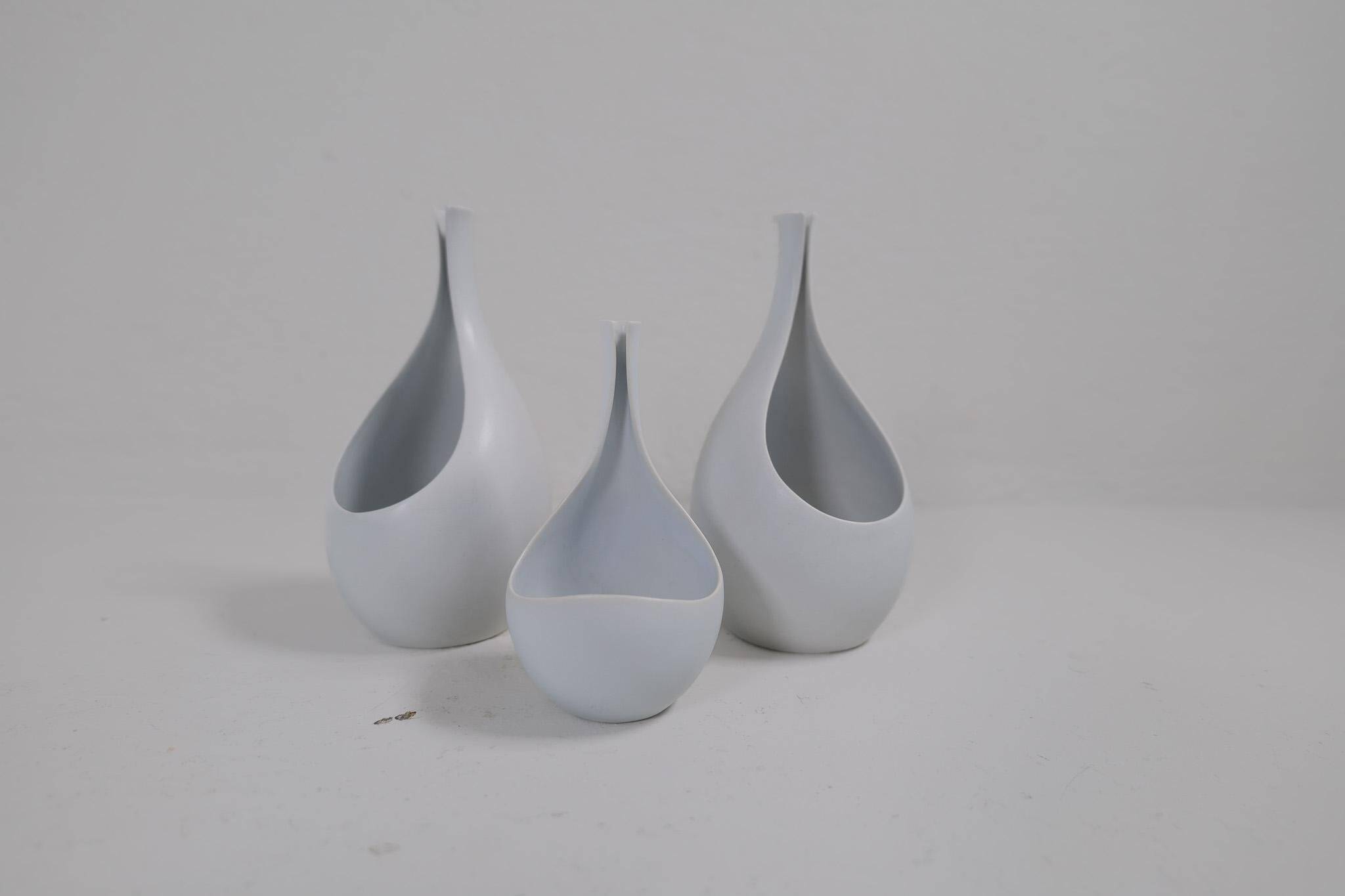 Céramiques du milieu du siècle de vases "Pungo" Stig Lindberg Gustavsberg, années 1950