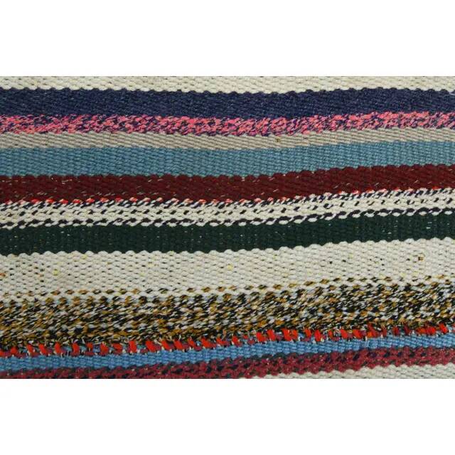 Vintage Turkish Oushak Handmade Wool Cotton Pink Area Rug 89x209