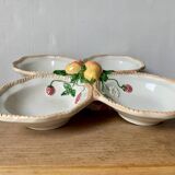 Large vintage barbotine aperitif serving dish