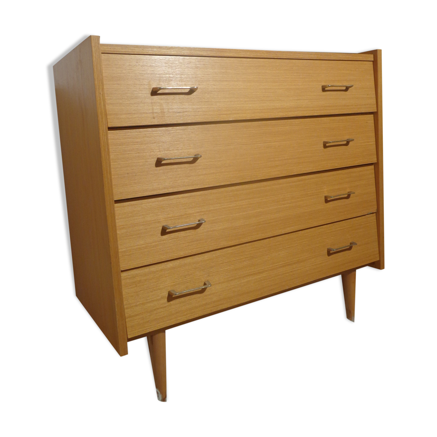 Chest of drawers vintage from the 60s in light wood