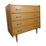 Chest of drawers vintage from the 60s in light wood