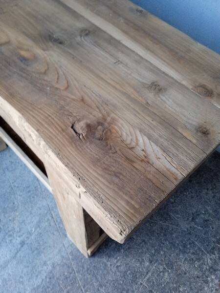 Workbench 119cm old solid wood
