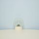plafonnier rond en verre vintage