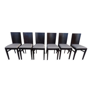 6 chaises années 60-70