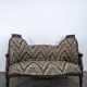 Mahogany banquette sofa in Louis Philippe style.
